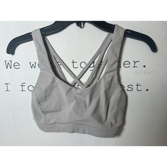 Lululemon Free to Be Serene Bra Light Gray Size 4 No Padding A - Picture 2 of 6
